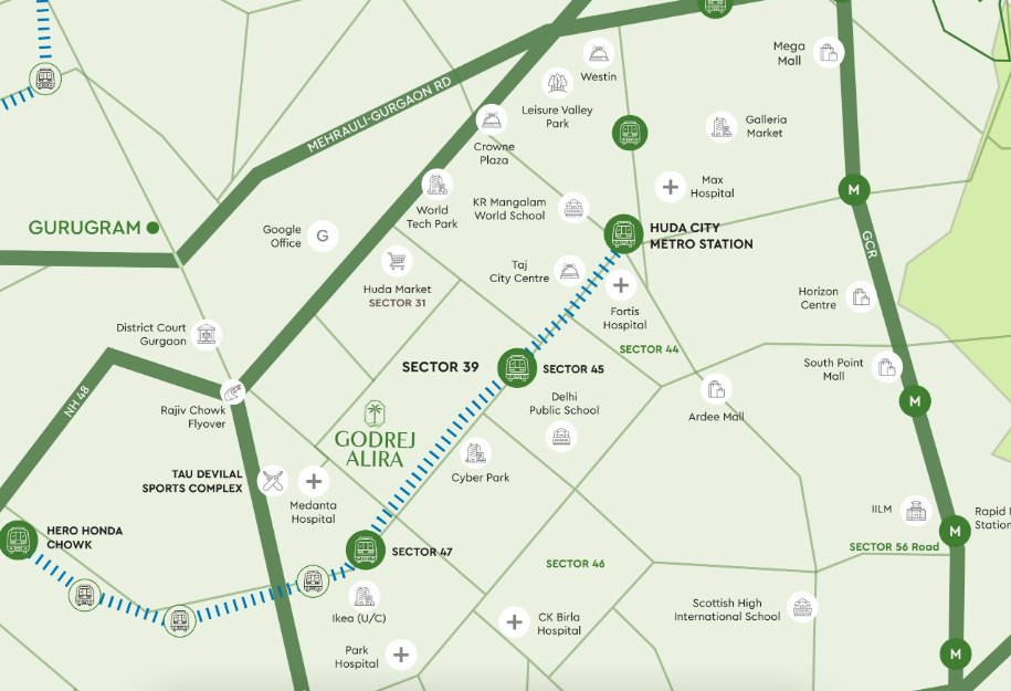 Godjrej Alira, premium residency experience in sector 39 Gurugram.